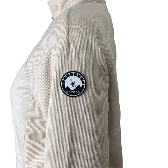 SPYDER WOMEN FULL ZIP IVORY JACKET L NEW WITH TAG‎ - Picture 7 of 11